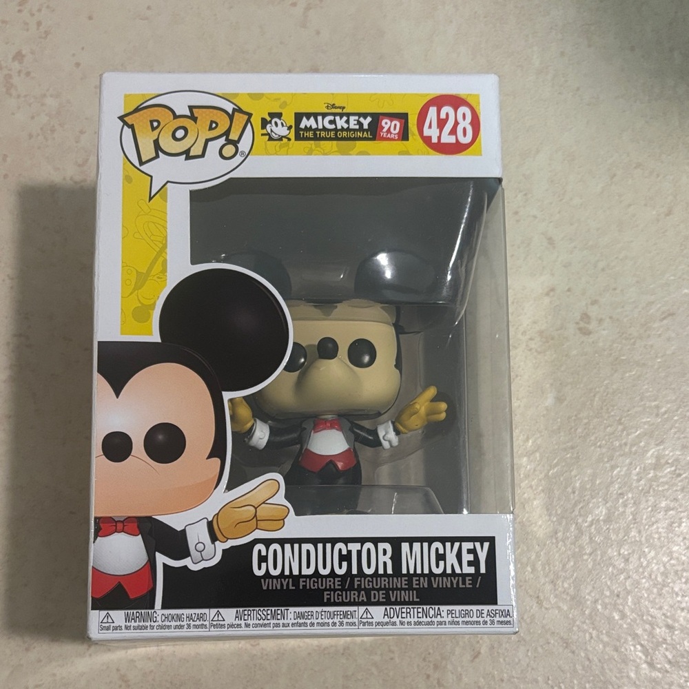 Funko Conductor Mickey Vinyl Figure with Red and Black